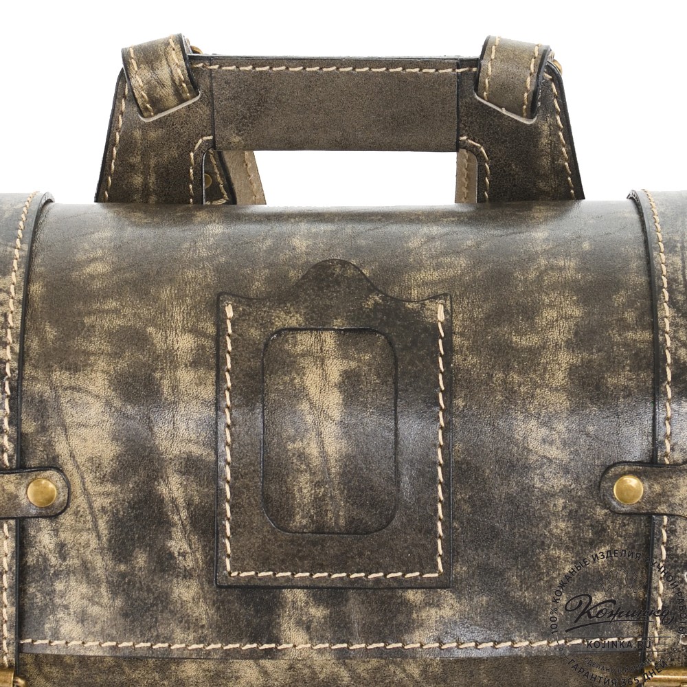 Кожаный ранец "Максимус 3" (пепел глянец)